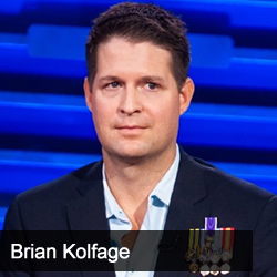 Gary Pinkerton talks with Brian Kolfage, US Air Force veteran, triple amputee, co-founder of Military Grade Coffee and President & Founder of Build the Wall, Inc